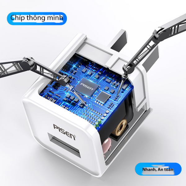 Cốc sạc Pisen 5W USB-A TSV051-TSV051-3