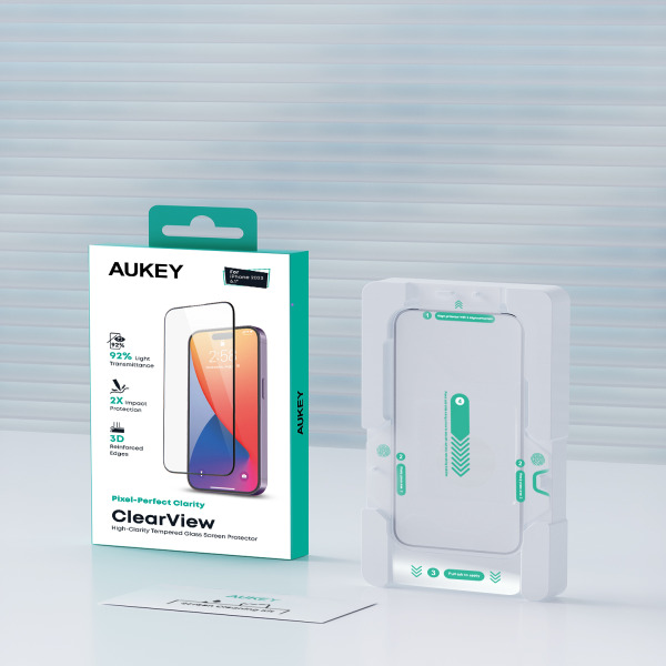 Cường lực iPhone 15 Pro Max Aukey ClearView SP-GT10A-SP-GT10D-9