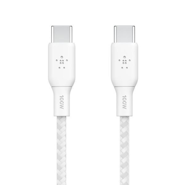 Cáp Type-C to Type-C Belkin 100W vỏ dù 2M-CAB014BT2MWH-4