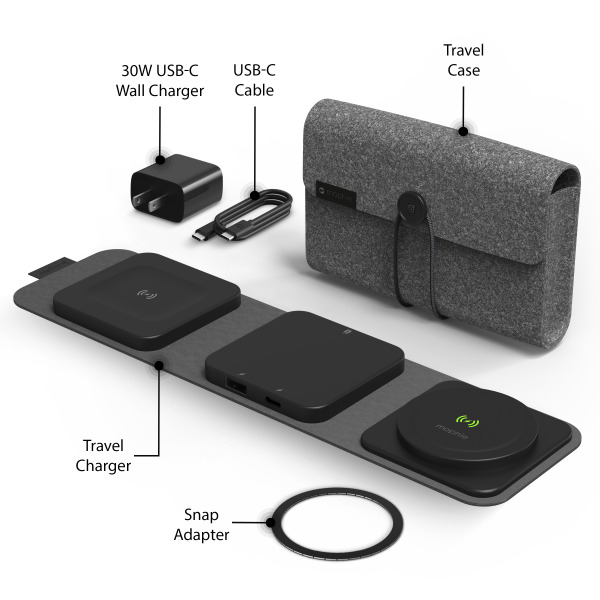 Đế sạc không dây Mophie Snap+ 3 in 1 Travel-401309740-6