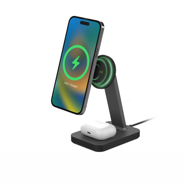 Đế sạc không dây Mophie Snap+ 2 in 1 Charge Stand & Pad-401309750-3