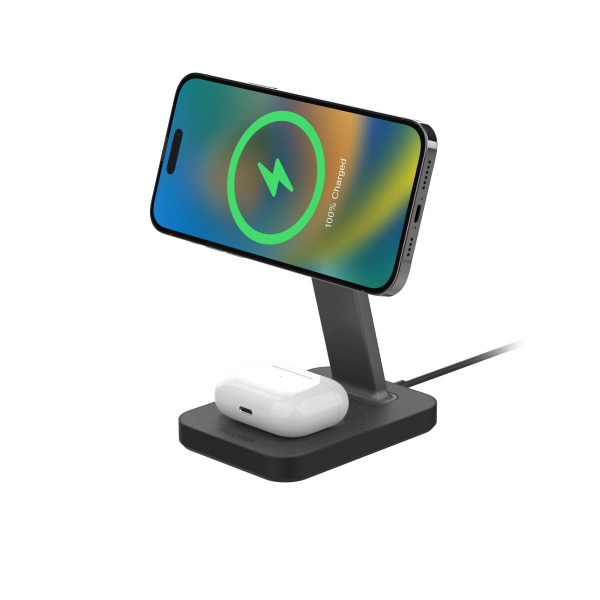Đế sạc không dây Mophie Snap+ 2 in 1 Charge Stand & Pad-401309750-2