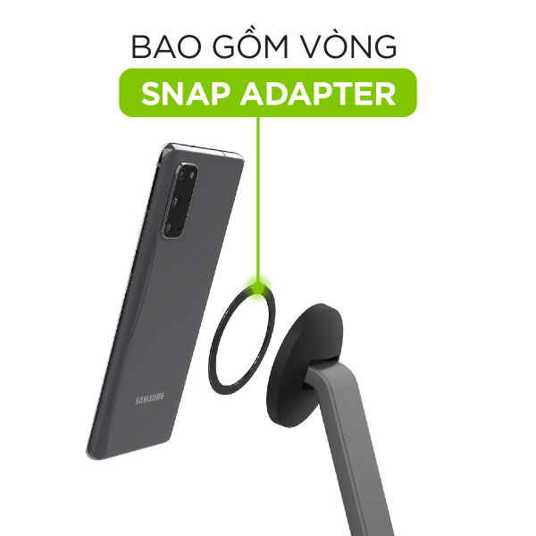 Đế sạc không dây Mophie Snap+ 2 in 1 Charge Stand & Pad-401309750-11