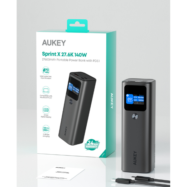 Pin sạc dự phòng Aukey 27.600 mAh 140W Sprint X-PB-Y45-5