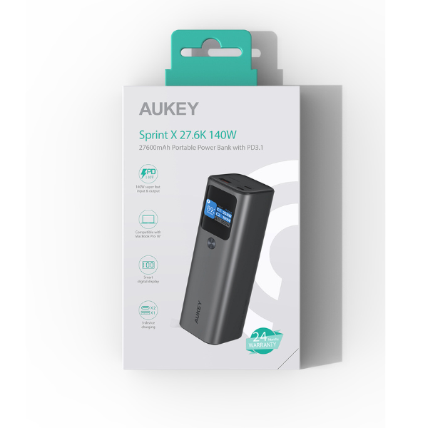 Pin sạc dự phòng Aukey 27.600 mAh 140W Sprint X-PB-Y45-11