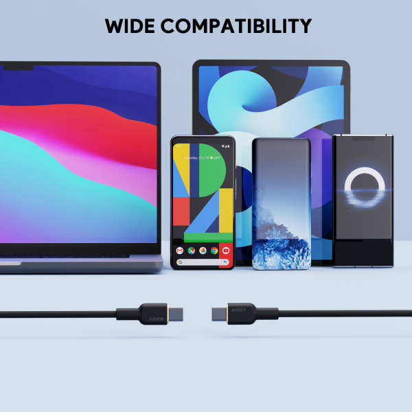 Cáp Type-C to Type-C Aukey 60W Bọc Dù 1M-CB-NCC1-BLK-4