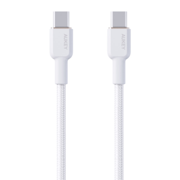 Cáp Type-C to Type-C Aukey 60W Bọc Dù 1M-CB-NCC1-BLK-13