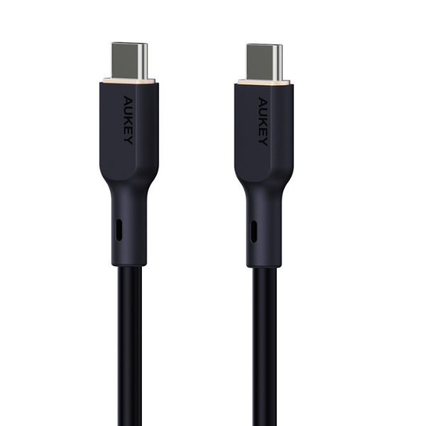 Cáp Type-C to Type-C Aukey 240W Silicone 1.8M-CB-SCC242-BLK-2