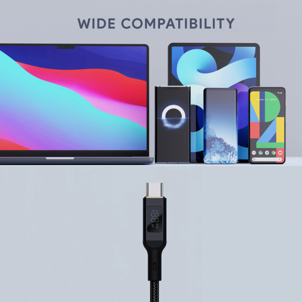 Cáp Type-C to Type-C Aukey 100W Bọc Dù 1.8M-CB-MCC102-BLK-3