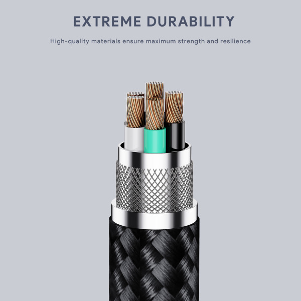 Cáp Type-C to Type-C Aukey 100W Bọc Dù 1.8M-CB-MCC102-BLK-5