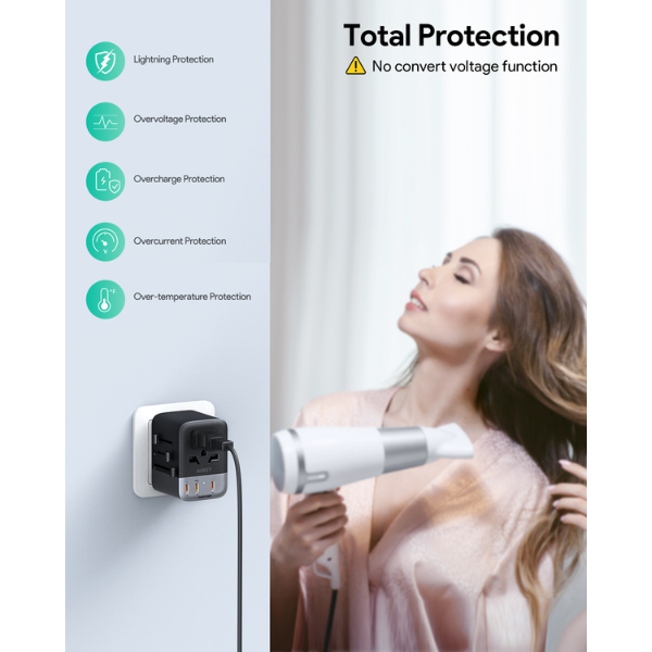 Sạc đa năng Aukey PD35W nhiều cổng PA-TA07A-PA-TA07A-GRA-4