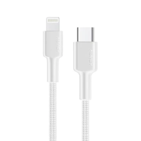 Cáp Type-C to Lightning Aukey MFi 1.2m CBCL5-CB-CL5-BLK-2
