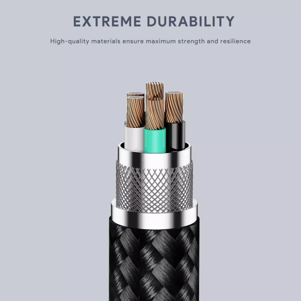 Cáp Type-C to Type-C Aukey 100W Bọc Dù 1M-CB-MCC101-BLK-7