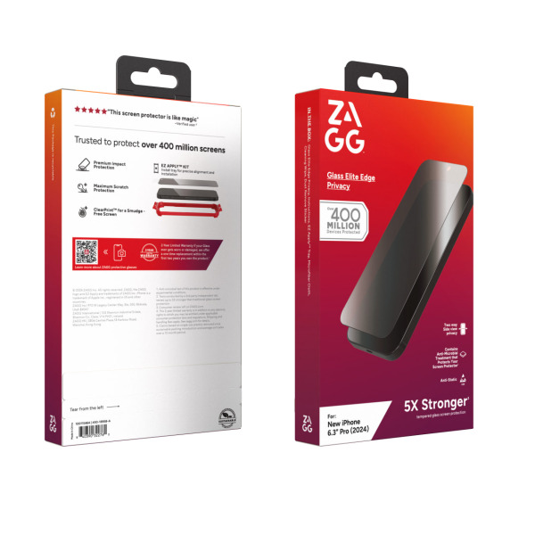 Cường lực chống nhìn trộm iPhone 16 Pro ZAGG Elite Edge-100115464-12