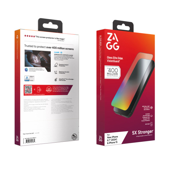 Cường lực chống ánh sáng xanh iPhone 16 15 ZAGG Elite Edge-100115466-12
