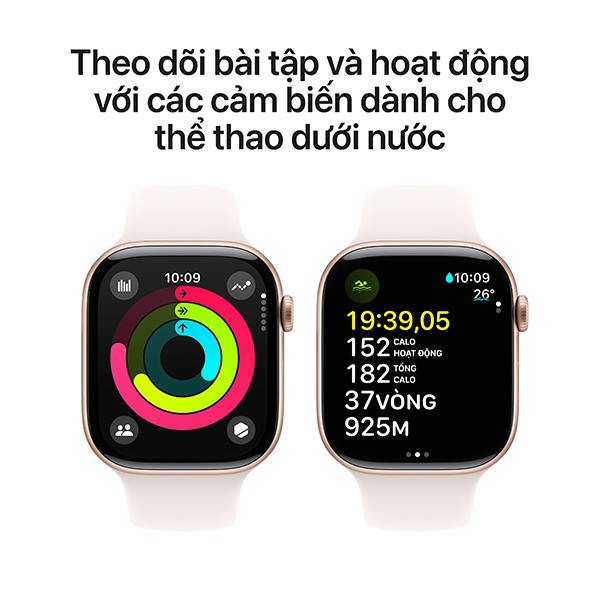 Apple Watch S10 GPS 42mm Viền Nhôm Dây Cao Su - Chính hãng VN A-AW S10 NHOM CAO SU 42-4