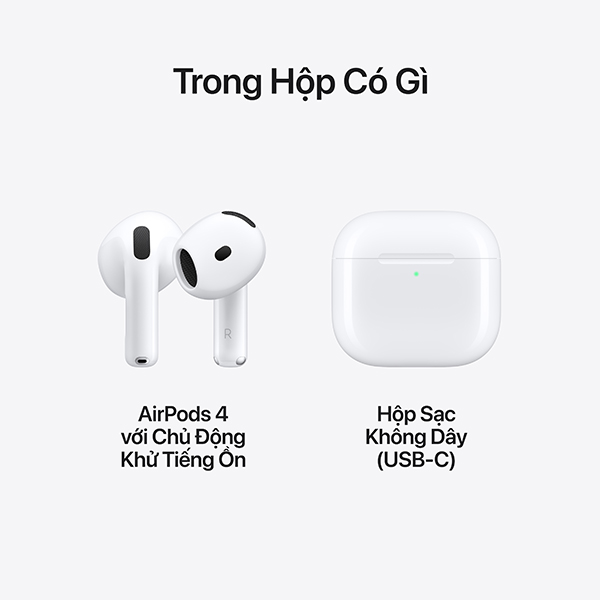 Tai nghe Apple AirPods 4 (Chủ Động Khử Tiếng Ồn)-MXP93ZP A-9
