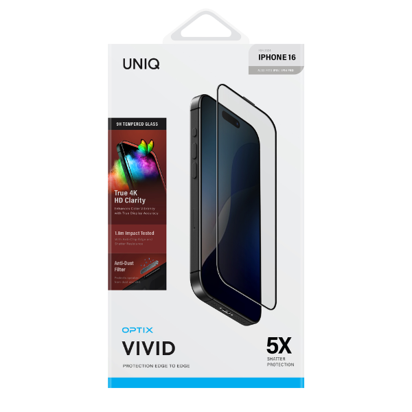 Cường lực iPhone 16 15 UNIQ Optix Vivid Clear-UNIQ-IP6.1(2024)-VIVIDCLEAR-3