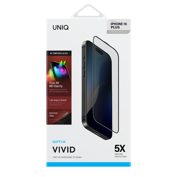 Cường lực iPhone 16 Plus 15 Plus UNIQ Optix Vivid Clear-UNIQ-IP6.7(2024)-VIVIDCLEAR-4