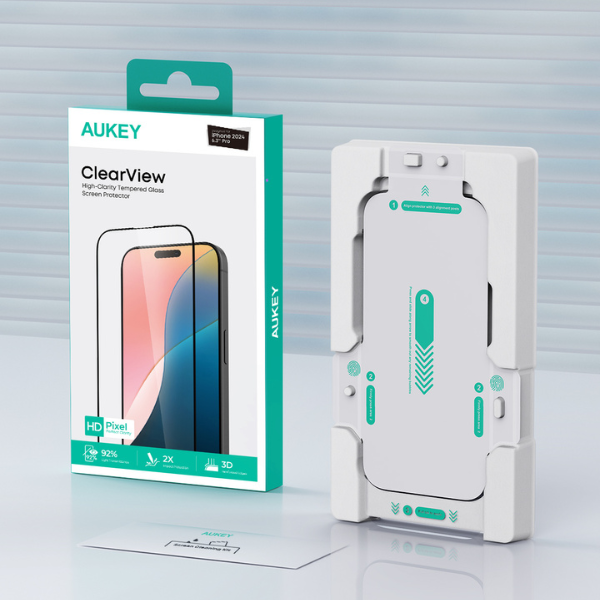 Cường lực iPhone 16 Pro Max Aukey ClearView SP-HT20D-SP-HT20D-2