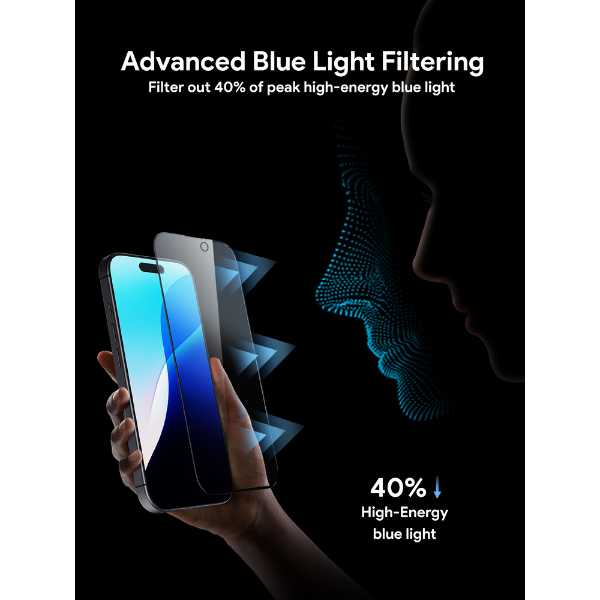 Cường lực chống ánh sáng xanh iPhone 16 Pro Max Aukey OptiGlow SP-HY20-SP-HY20D-4