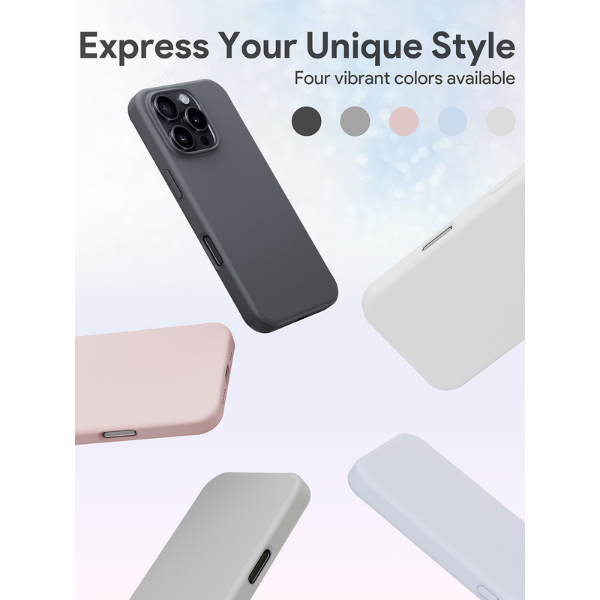 Ốp lưng Magsafe iPhone 16 Pro Max Aukey Liquid Silicone-PC-GJ20DT-7