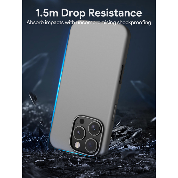 Ốp lưng Magsafe iPhone 16 Pro Max Aukey Liquid Silicone-PC-GJ20DT-10