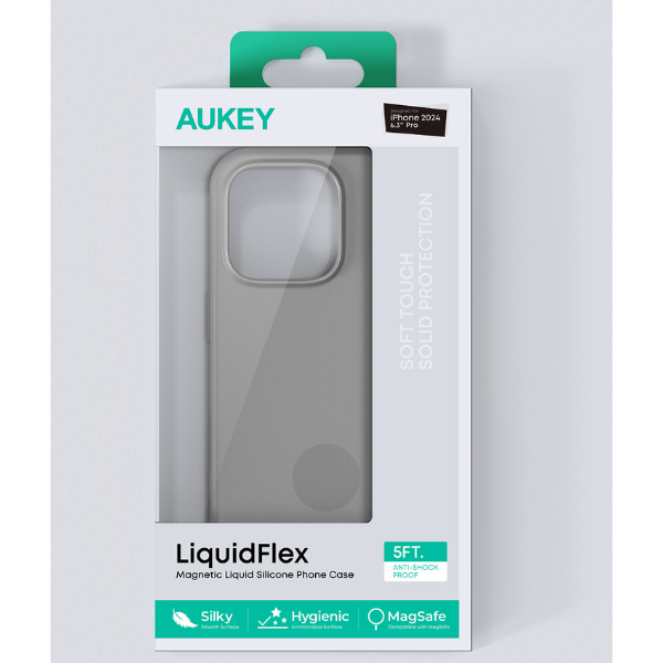 Ốp lưng Magsafe iPhone 16 Pro Aukey Liquid Silicone-PC-GJ20CB-6