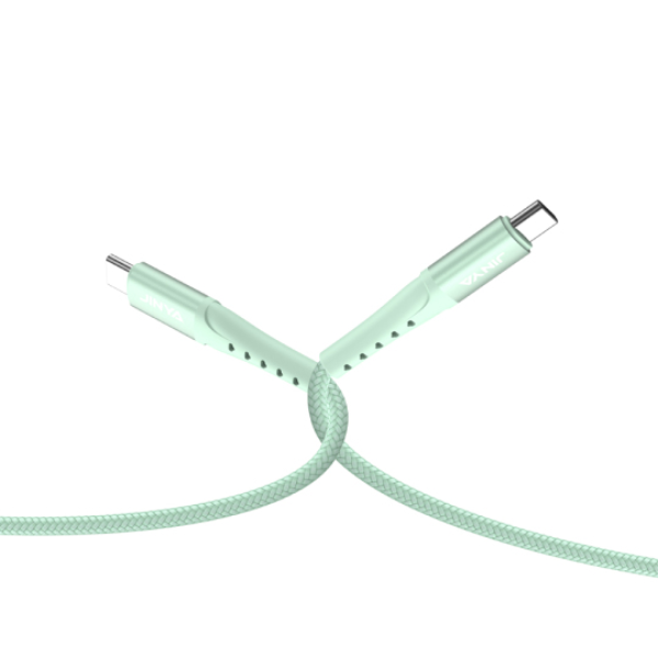 Cáp Type-C to Type-C Jinya Bọc Dù 1.8m-JA5035-2