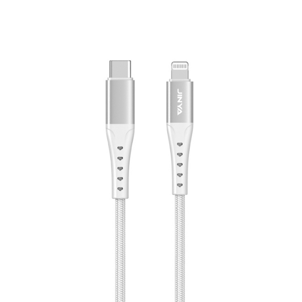 Cáp Type-C to Lightning Jinya Bọc Dù 1m-JA5022-2