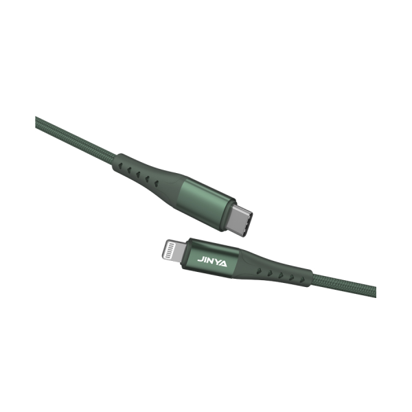 Cáp Type-C to Lightning Jinya Bọc Dù 1.8m-JA5021-2