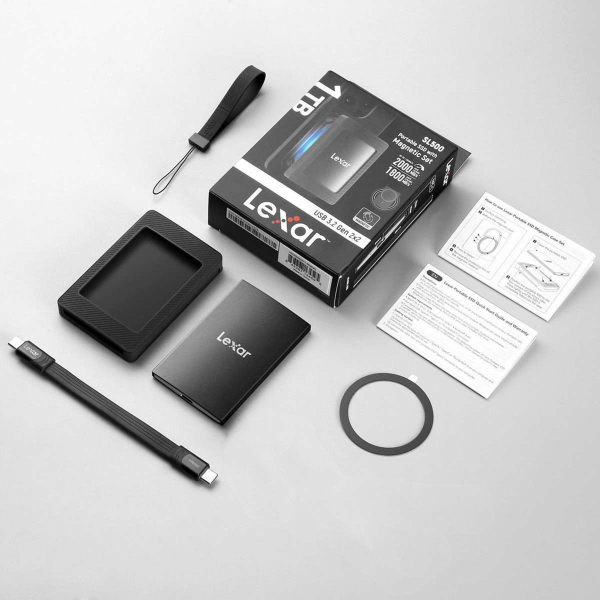 Ổ cứng di động Lexar 1TB SL500 Portable SSD with Magnetic Set-LSL500M001T-RNBNG-8