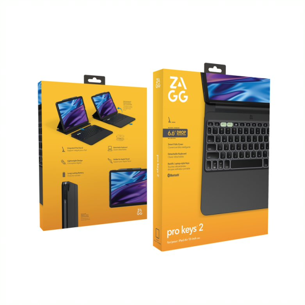 Ốp lưng kèm bàn phím iPad Air 13 inch (Air 7 6) Pro 12.9 inch ZAGG Pro Keys 2-103414651-9