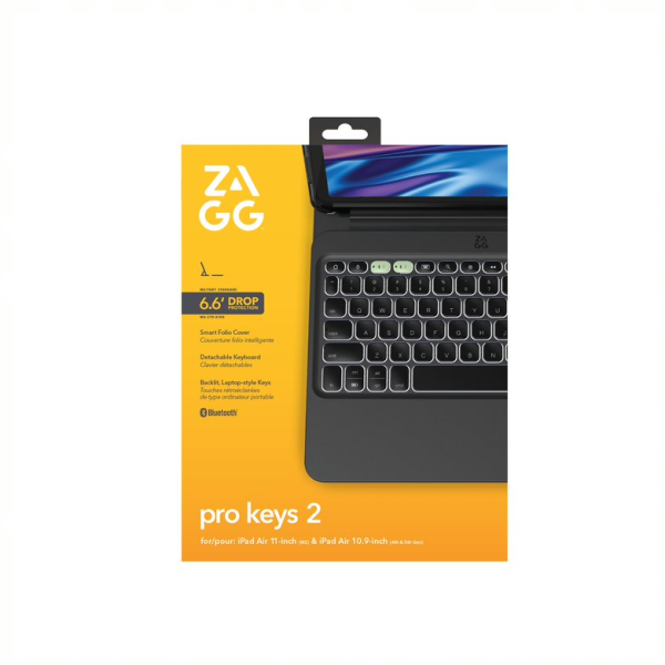 Ốp lưng kèm bàn phím iPad Air 11 inch (Air 7 6 5 4) Pro 11 inch ZAGG Pro Keys 2-103414639-12