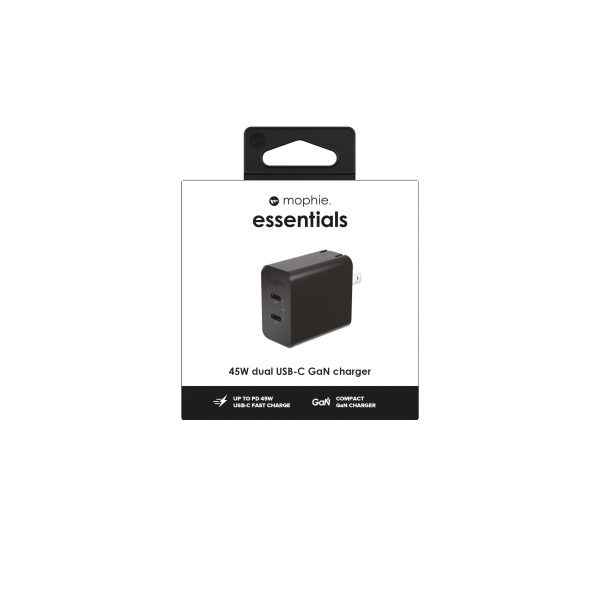 Cốc sạc nhanh 2 cổng Mophie Essentials PD 45W GaN-409912231-10