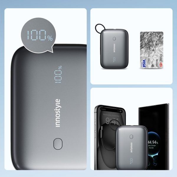Pin sạc dự phòng Innostyle 10.000 mAh 22.5W PowerMini II Led-IP22G2BB-6