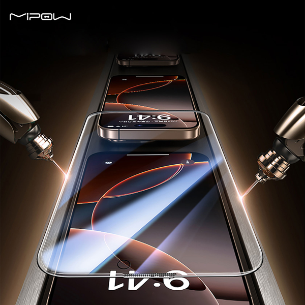 Cường lực iPhone 16 Pro Max Mipow Kingbull Ultra Clear (không viền)-BJ604-CR-2