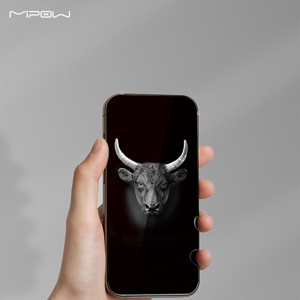 Cường lực iPhone 16 Pro Max Mipow Kingbull Ultra Clear (không viền)-BJ604-CR-4