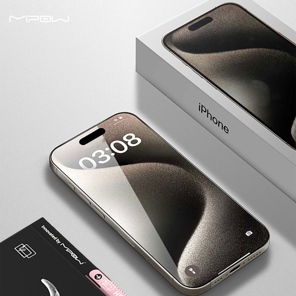 Cường lực iPhone 16 Pro Mipow Kingbull Ultra Clear (không viền)-BJ602-CR-5