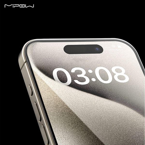 Cường lực iPhone 16 Pro Mipow Kingbull Ultra Clear (không viền)-BJ602-CR-8