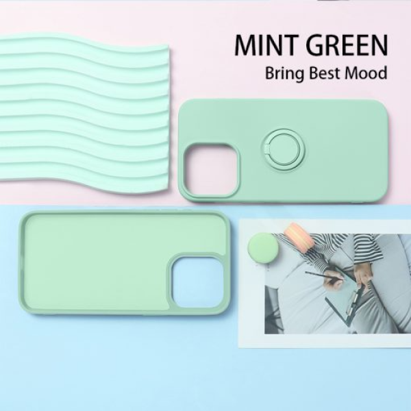 Ốp lưng iPhone 15 Pro Max Mipow Ring Stand TPU Leather-MC15B04-DB-3