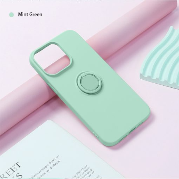 Ốp lưng iPhone 15 Pro Max Mipow Ring Stand TPU Leather-MC15B04-DB-6