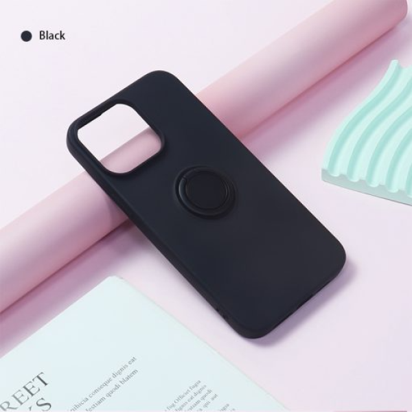 Ốp lưng iPhone 15 Pro Max Mipow Ring Stand TPU Leather-MC15B04-DB-8
