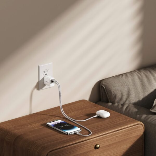 Cốc sạc Innostyle 2 cổng 12W USB-A Minigo 2 Smart Charging Ai Version 2-IC12SA-V2-2