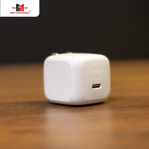 Cốc sạc nhanh Belkin 45W Type-C PD Wall Charger-WCA013QCWH-7