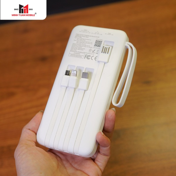 Pin sạc dự phòng Pisen 10.000 mAh 22.5W Quick PowerLink Round-TP-D099-9