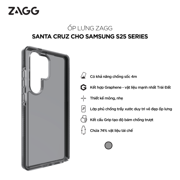 Ốp lưng Samsung Galaxy S25 Ultra ZAGG Santa Cruz-702317287-2