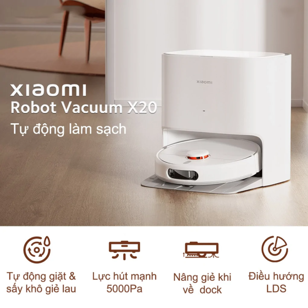 Robot hút bụi lau nhà Xiaomi Vacuum X20-BHR7955US-6
