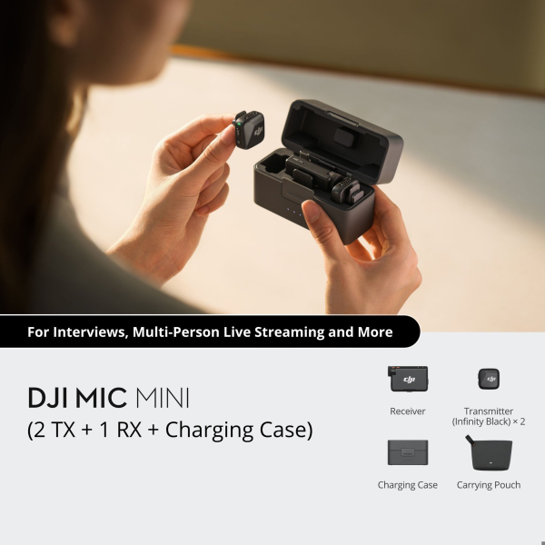 Micro thu âm DJI Mic mini (2 Transmitter)-DJIMICMINI2T-22