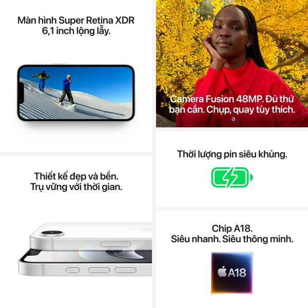 iPhone 16e 512GB - Chính hãng VN A-MD274VN A-3